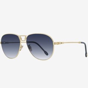 Fred Gold and Blue gold braided force 10 aviator Sunglasses